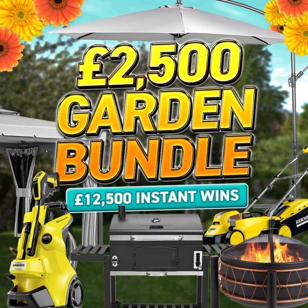 £2500 Garden Bundle + £12,500 Instant Wins
