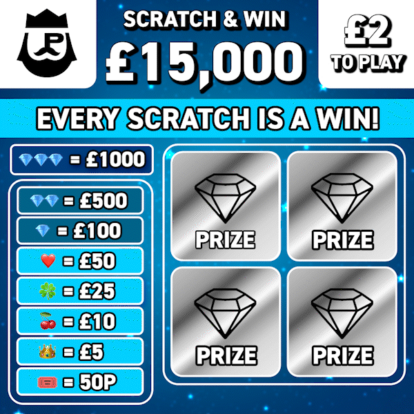 🎟️ £15,000 Every Scratch Is A Win! 🎟️