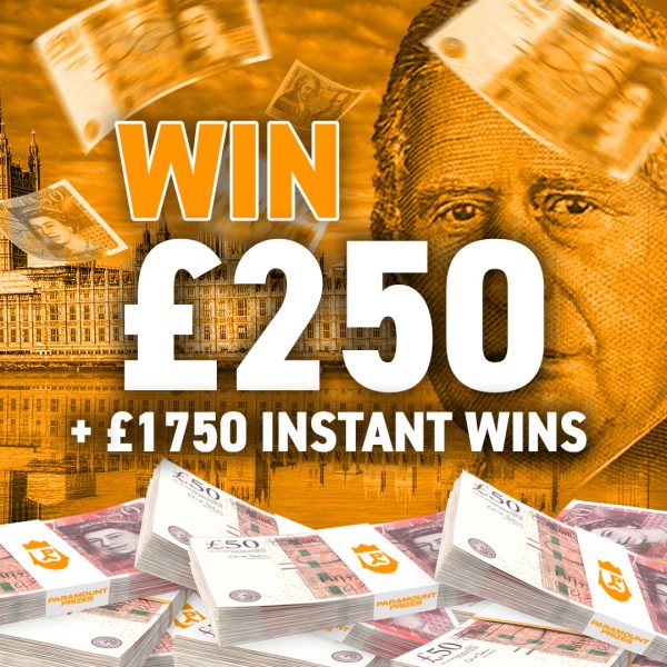 £250 Cash + £1750 Instant Wins