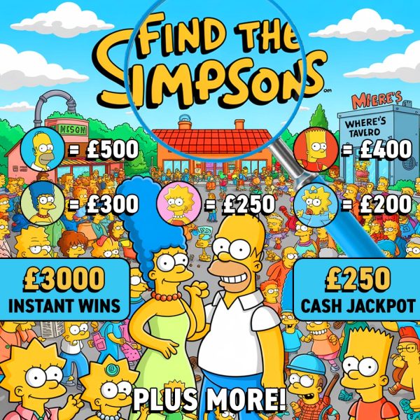 Find The Simpsons - £3000 Instant Wins
