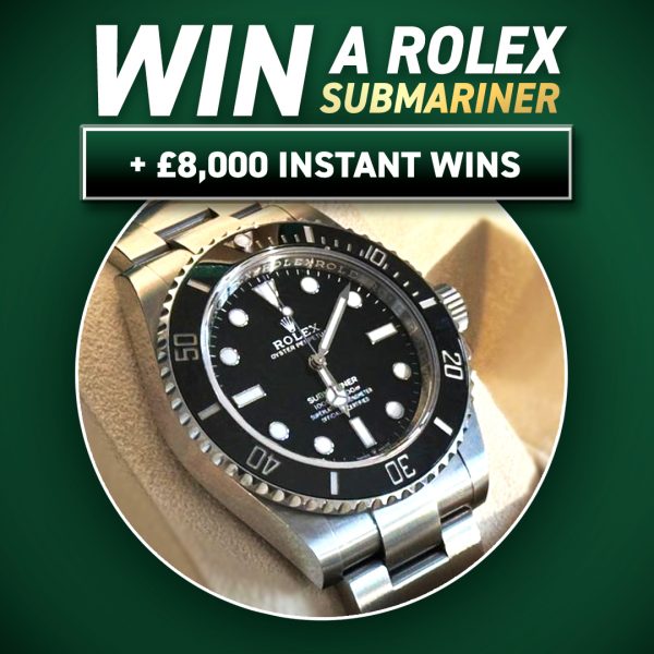Rolex Submariner + £8000 Instant Wins - 15% Launch Discount