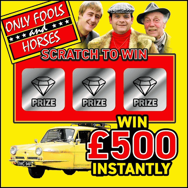 £2500 Only Fool and Horses Scratch Card