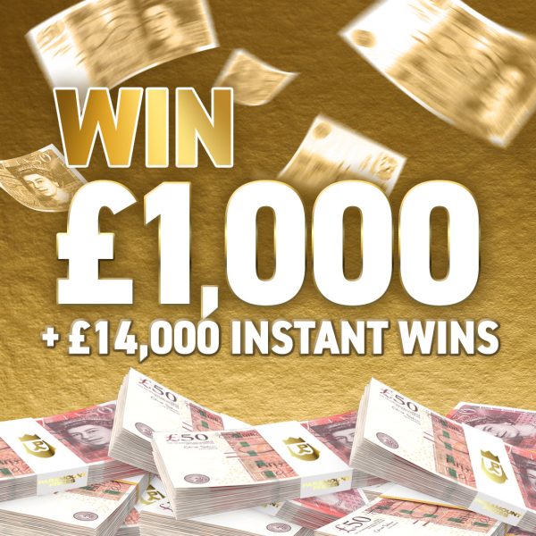 £1000 Cash + £14000 Instant Wins