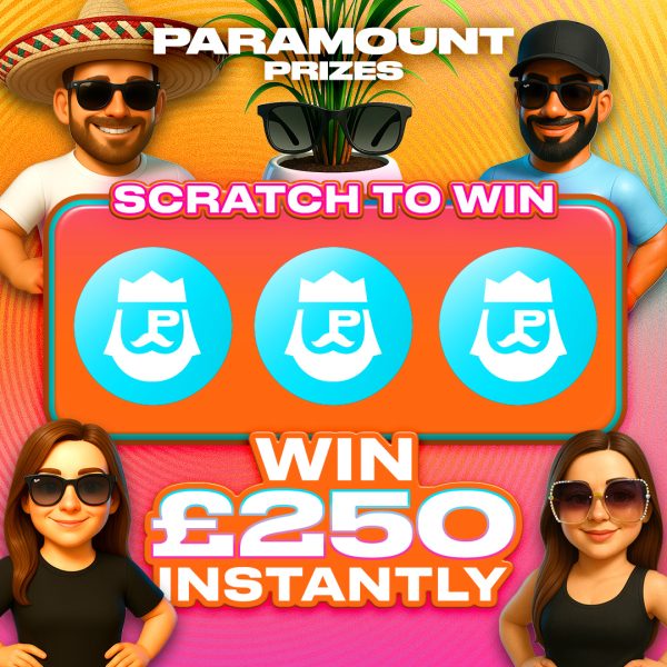£1500 Paramount Summer Scratch Card