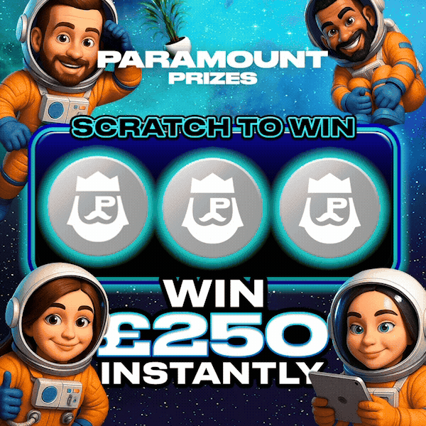 £1500 Paramount Space Scratch Card