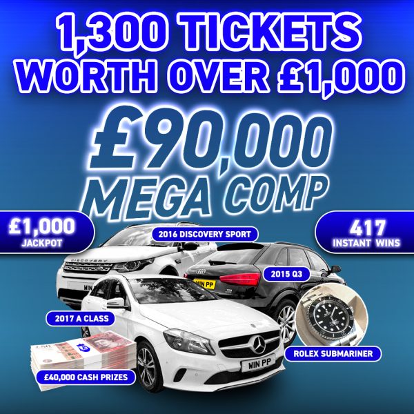 1300 Tickets Into £90k Mega Comp - Doubled on sell out