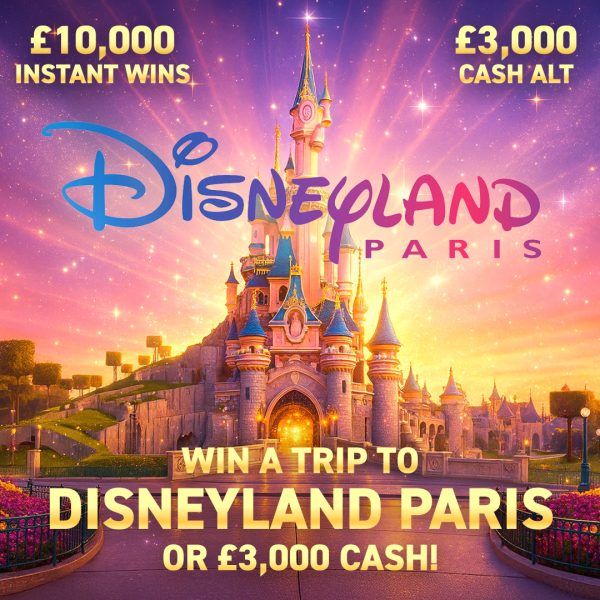 Disney Land Paris + £10k Instants - 50% Discount for 24 hours!!!