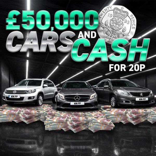 20p Cars and Cash - £50,000 Instant Wins!