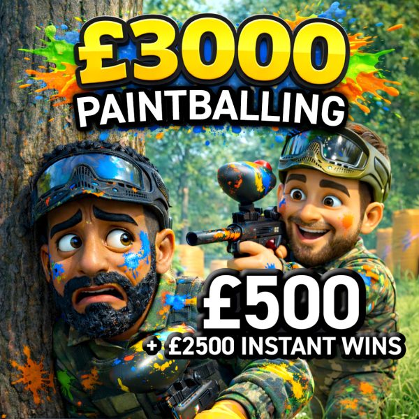 £3000 Paintballing - £2500 Instant Wins 🎨