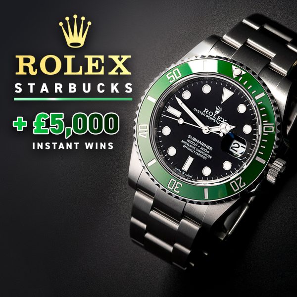 Rolex Starbucks + £5k Instants - 20% Launch Discount!